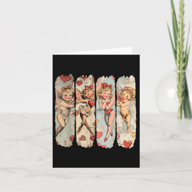 Carte Jour des Valentines Vintages rétro (Devant)