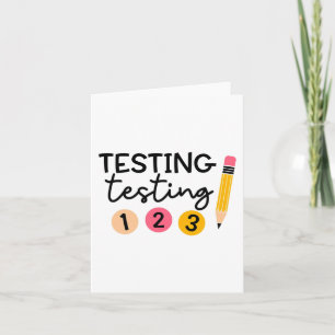Carte Jour d'essai Chemise Coordinateur de test Chemise