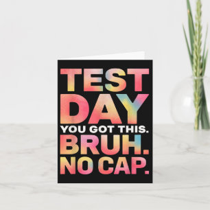 Carte Jour d'Essai Teacher Shirt Bruh Son Jour D'Essai V