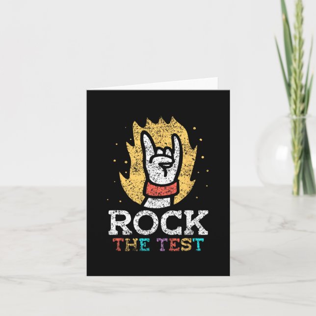 Carte Jour d'examen du test de score de l'enseignant du  (Devant)