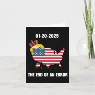 Carte Jour D'Inauguration 2025 Fin D'Une Erreur 20 Janvi