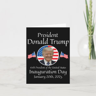Carte Jour d'investiture de Donald Trump 2025 47e présid