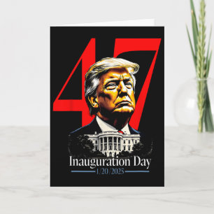 Carte Jour d'investiture du président Trump 2025 