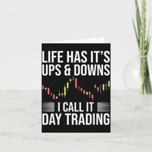 Carte Jour drôle de trader de jour bourse dicton