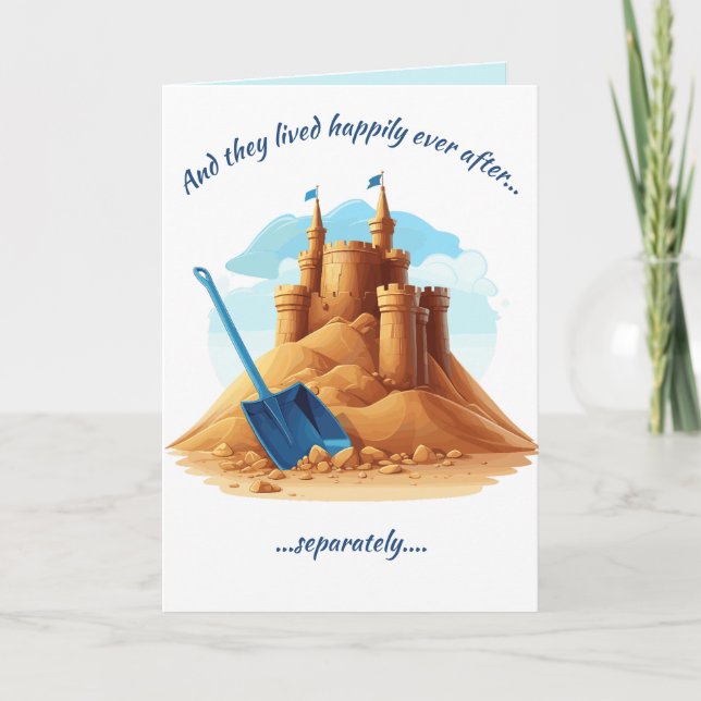Carte Jour du Divorce Happy Castle (Devant)
