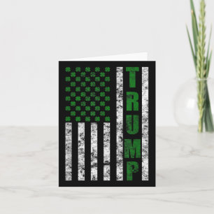 Carte Jour du drapeau américain Trump 2020, Saint-Patric
