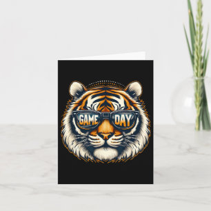 Carte Jour du jeu Thanksgiving Tiger Cool Touchdown Amer