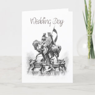 Carte Jour du mariage - Renaissance-croquis