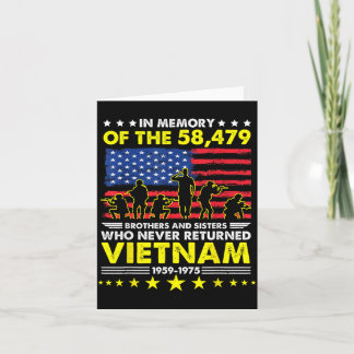 Carte Jour du mémorial des vétérans du Vietnam