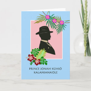 Carte Jour du Prince Jonah Kuhio Kalanianaole,