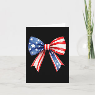 Carte Jour du Souvenir 2025 Drapeau Usa Nœud Coquette 4 