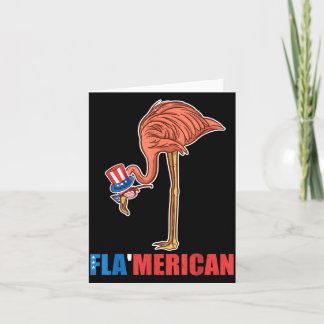 Carte Jour du Souvenir Flamerican 4 Juillet Fête de l'In
