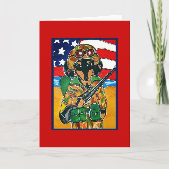 Carte Jour du Souvenir - Soldat Doxie (Devant)