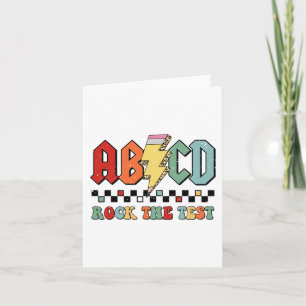 Carte Jour Enseignant Motivation Étudiant Retro Rock The