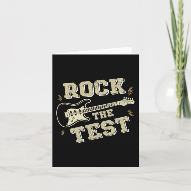 Carte Jour Enseignant Rock Le Test Guitare Enseignant Te (Devant)
