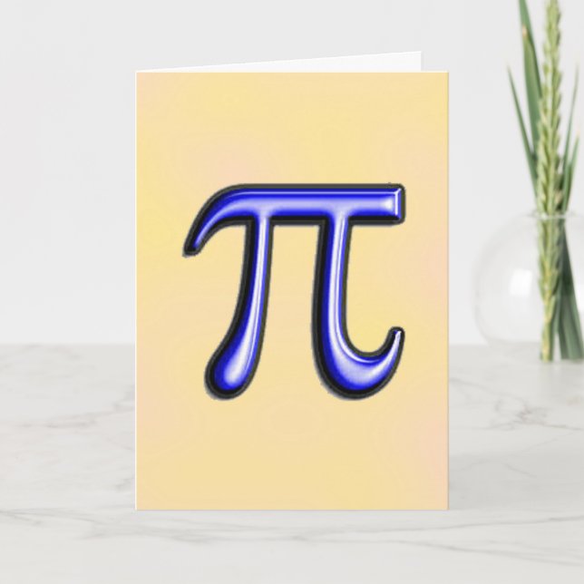 Carte Jour heureux de pi - 14 mars (Devant)