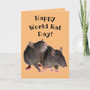 Carte Jour heureux de rat du monde ! - 4 avril