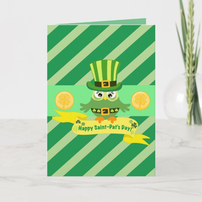Carte Jour heureux de St Patrick (Devant)