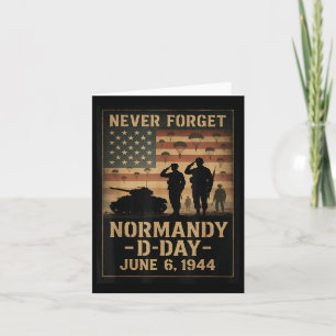 Carte Jour J 81e anniversaire Normandie 1944 Trib milita