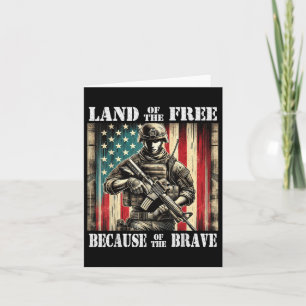 Carte Jour Mémorable des Vétérans Militaires Braves Terr