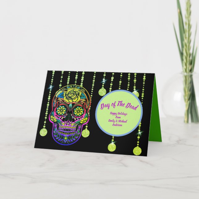 Carte Jour moderne de Dead Dia De Los Muertos Personnali (Devant)