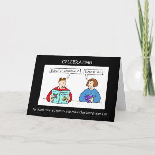 Carte Jour national de directeur des pompes funèbres, le
