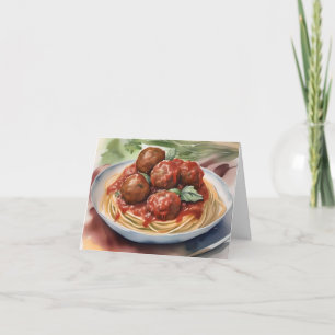 Carte Jour national des spaghetti D - 4 janvier - Aquare