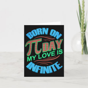 Carte Jour Pi Anniversaire Cadeau Né Le Jour Pi Mon Amou