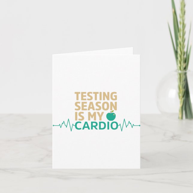 Carte Jour Pour Les Tests D'Enseignants La Saison Est Mo (Devant)