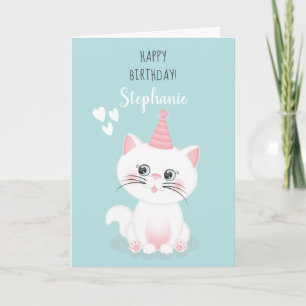 Carte Jour Purr-fect Chat Anniversaire
