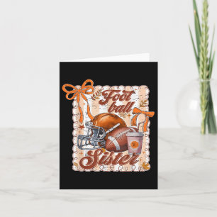 Carte Jour Retro Touchdown Saison Football Soeur Au