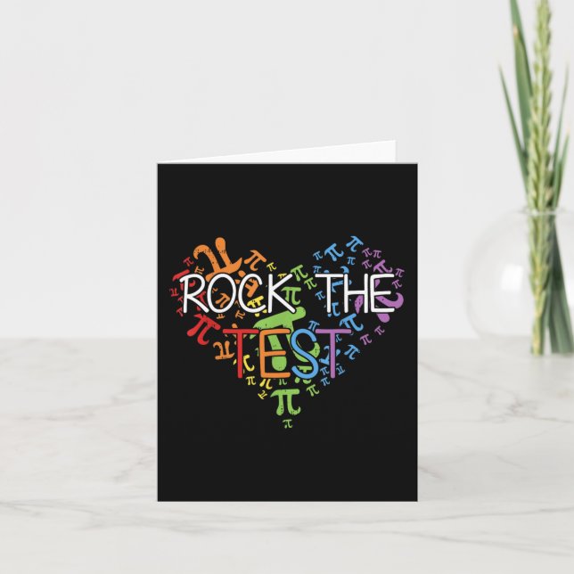 Carte Jour Rock Le Test de l'enseignant Jour Rainbow Tea (Devant)