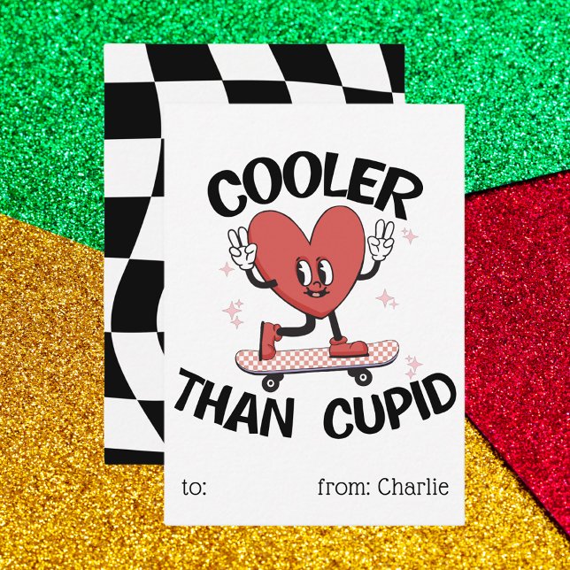 Carte Jour Valentines Retro vintage pour enfants (Créateur téléchargé)