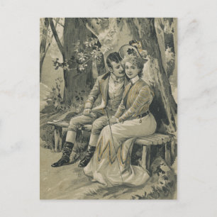 Carte Jour Valentines vintage