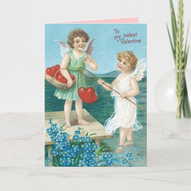 Carte Jour Valentines vintage (Devant)