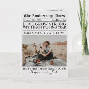 Carte Journal Unique Fun Photo Mariage Anniversaire