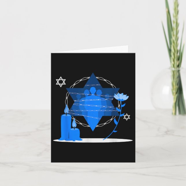 Carte Journée commémorative de l'Holocauste - Yom Hashoa (Devant)