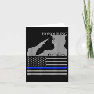 Carte Journée de commémoration des policiers _ Hommage à