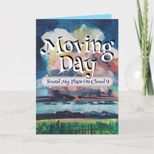 Carte Journée de déménagement trouvé ma place sur le nua (Devant)