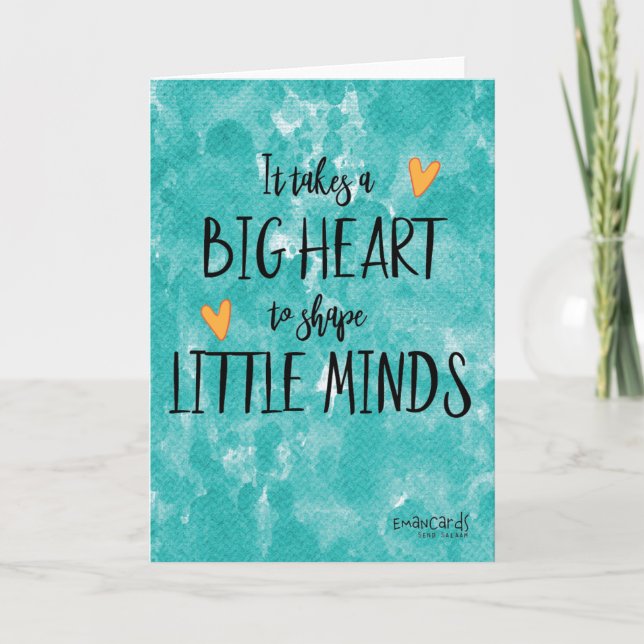 Carte Journée de gratitude pour les enseignants (Devant)