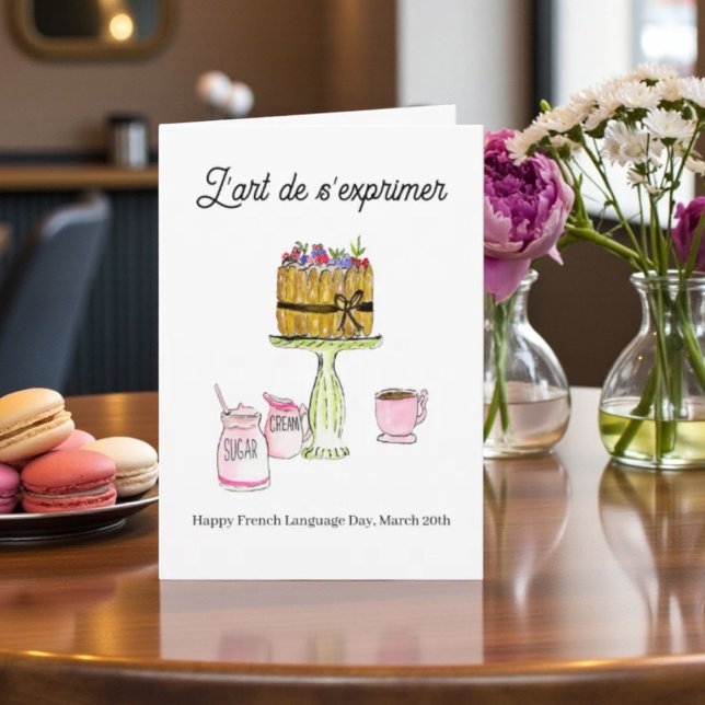 Carte Journée de la langue française 20 mars Charlotte R (Créateur téléchargé)
