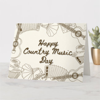 Carte Journée de la musique country