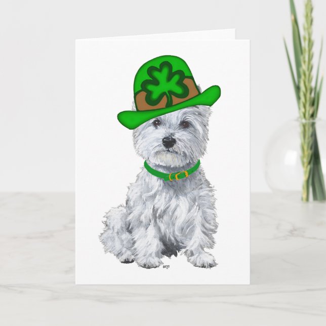 Carte Journée de la Saint-Patrick des Westies (Devant)