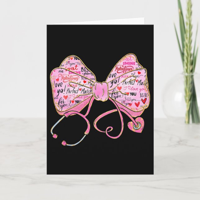 Carte Journée de la Saint-Valentin infirmière 2025 Coque (Devant)