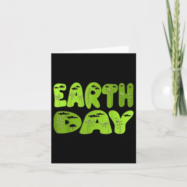Carte Journée de la Terre 2022 Célébration de la protect (Devant)