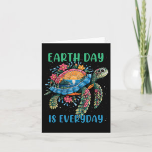 Carte Journée de la Terre 2025 Restaurer la Terre Tortue
