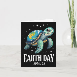 Carte Journée de la Terre 2025 Restaurer la Terre Tortue