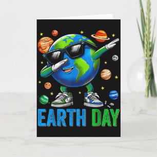 Carte Journée de la Terre Drôle Dab Dabbant la Terre Tou