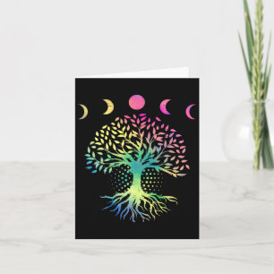 Carte Journée de la Terre Phases de la Lune Rétro Vibe A