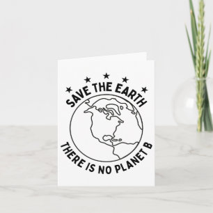 Carte Journée de la Terre Sauver la Terre Il n'y a pas d